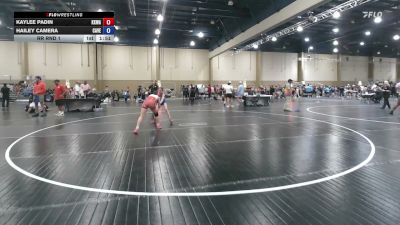 110 lbs Rr Rnd 1 - Kaylee Padin, KongKrete Wrestling Academy vs Hailey Camera, Caveman Wrestling