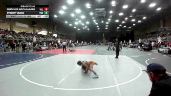 77 lbs Rr Rnd 1 - Thatcher Meltabarger, Valley Bad Boys vs Everett Jones, Pueblo County WC