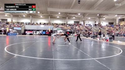 Girls 152 lbs Cons. Round 3 - Lily Avalos, Rossview High School vs Elizabeth Hill, Father Ryan High School