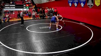 127 lbs Cons. Round 5 - Shane Cronin, Bethlehem Center Hs vs Ricky Hammel, West Allegheny Hs
