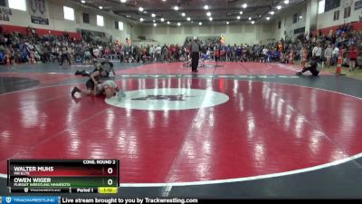 85 lbs Cons. Round 2 - Walter Muhs, MN Elite vs Owen Wiger, Pursuit Wrestling Minnesota