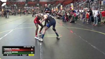 95 lbs Cons. Round 3 - Jackson Brown, Mid Mitten WC vs Terreon Mitchell, Lakeshore WC