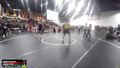 190 lbs Cons. Round 2 - Raymond Martinez, Heritage vs Jose De La Tore, Montebello