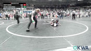 55 lbs Consi Of 16 #2 - Riott Haden, Woodward Youth Wrestling vs Royer Hernandez, Gore Pirates Youth Wrestling