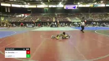 61 lbs Consi Of 8 #1 - Mason Gonzalez, Eastern Sabers Wrestling vs Jaxon Lynch, Punisher Wrestling Company