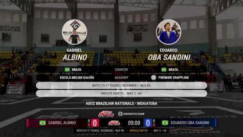 Eduardo Oba Sandin vs Gabriel Albino 2025 ADCC Brazilian Nationals