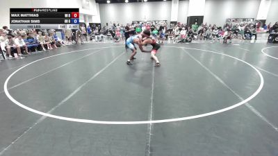 190 lbs Max Matthias, Wisconsin Red vs Jonathan Sims, Ohio Gray