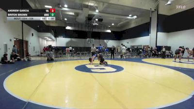 128 lbs Cons. Semi - Briton Brown, Aliso Nigel Wrestling Club vs Andrew Garcia, Vista Del Lago