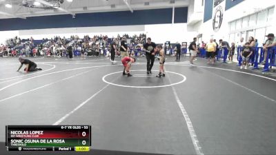 53 lbs Round 2 - Sonic Osuna De La Rosa, Threshold vs Nicolas Lopez, 951 Wrestling Club