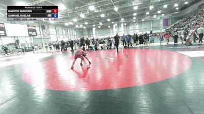 93-94 lbs Cons. Round 3 - Kanyon Mahugh, Basement Boys Wrestling Club vs Gabriel Ruelas, Asylum Wrestling Club