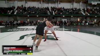 285 lbs Champ. Round 2 - Dzhabrail Khurshidov, Michigan vs Brooks Empey, Wisconsin