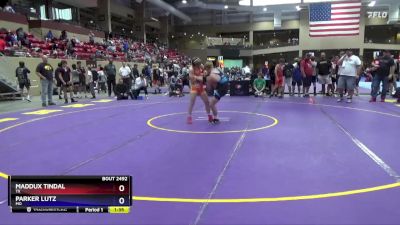 113 lbs Quarterfinal - Maddux Tindal, TX vs Parker Lutz, MO