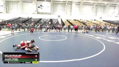 80 lbs 5th Place Match - Declan Bouillier, Baldwinsville Wrestling vs Oliver Combs, B2 Wrestling Academy