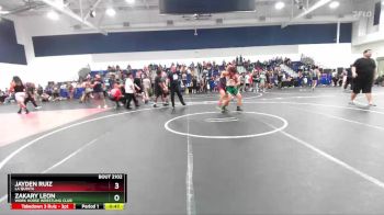 150 lbs Cons. Round 1 - Zakary Leon, Work Horse Wrestling Club vs Jayden Ruiz, La Quinta