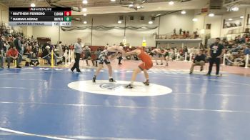 165 lbs Quarterfinal - Matthew Ferrero, East Longmeadow vs Damian Agraz, North Middlesex