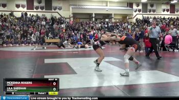 105-110 lbs 1st Place Match - McKenna Rogers, Solon vs Lila Sheehan, Mason City