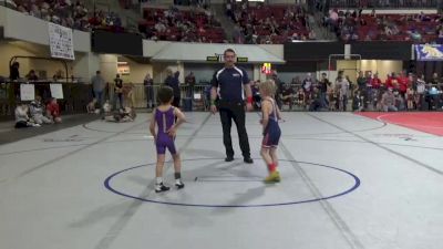 49 lbs Cons. Round 3 - Levi Stokke, Laurel Matburners vs Eli Tebay, Headwaters Wrestling Academy