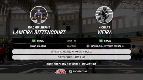 Joao Guilherme Lameira Bittencou vs Nicolas Vieira 2025 ADCC Brazilian Nationals