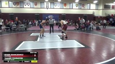 165 lbs Round 3 - Tanner Cournoyer, Pleasant Valley vs Ryder Zdanczewicz, Fennimore