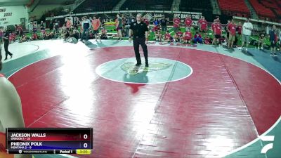 138 lbs Champ Round 1 (16 Team) - Jackson Walls, Oregon 1 vs Pheonix Polk, Montana 2