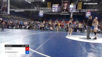 117 lbs Rnd Of 64 - Morgan Ayers, Montana vs Adriana Dorado Marin, Colorado