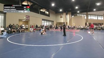 150 lbs Round 3 (6 Team) - Connor Locke, North DeSoto Blue vs Braden Carroll, Vancleave Takedown Club