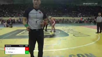 5A-285 lbs Semifinal - Ben Johnston, Grove vs Caleb Phillips, Coweta Public School