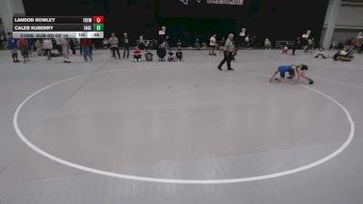 88 lbs Cons. Sub-rd Of 16 - Caleb Kuberry, Eagle Club vs Landon Rowley, Topeka Blue Thunder Wrestling Club