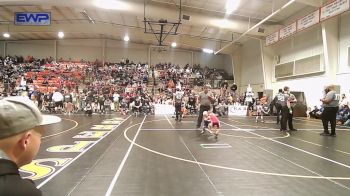 39 lbs Round Of 16 - Kase Zappone, Barnsdall Youth Wrestling vs Waylon Myers, Pawhuska Elks Takedown