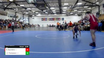 174 lbs Cons. Round 3 - Zeke Thompson, Muskegon Community College vs Sammy Saunders, Wabash