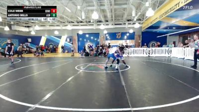 132 lbs Quarters & Wb (16 Team) - Cole Webb, Cocoa Beach WC vs Antonio Mills, Athens Christian