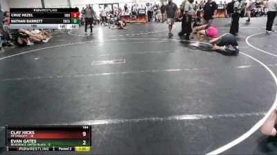 150 lbs Semis (4 Team) - Nathan Barrett, Storm Wrestling Center A vs Cruz Hezel, RWA Black