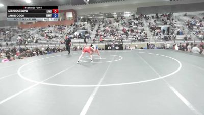 57 kg Champ. Rd Of 32 - Madison Rich, Lucky Ducky Wrestling Club vs Jamie Cook, NMU-NTS