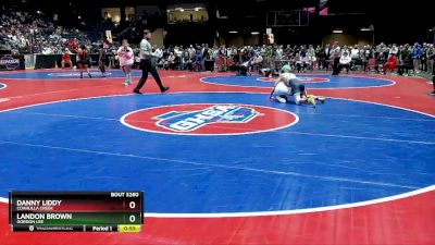 3A-120 lbs 3rd Place Match - Danny Liddy, Coahulla Creek vs Landon Brown, Gordon Lee