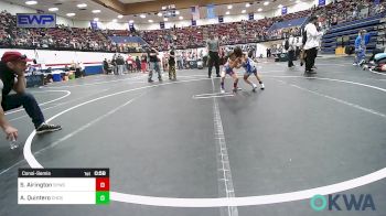 52 lbs Consolation - Samuel Airington, Saints Youth Wrestling Club vs Addilynn Quintero, Choctaw Ironman Youth Wrestling