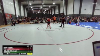 78 lbs Cons. Round 3 - Jett Vilona, Port Angeles Wrestling Club vs Cole Barragan, Washington