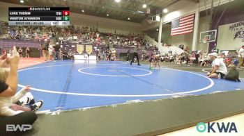 40 lbs Round Of 16 - Luke Themm, Team Tulsa Wrestling Club vs Weston Atkinson, Honey Badgers Wrestling Club