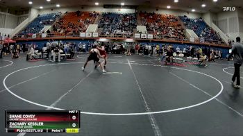 144 lbs Quarterfinal - Zachary Kessler, McDonogh School vs Shane Covey, Calvert Hall College