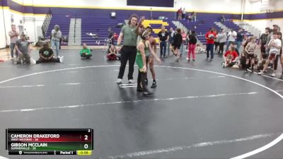 95 lbs Round 5 (6 Team) - David Bodford, West Wateree vs Bryson Victory, Summerville