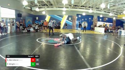 175 lbs Round 7 (8 Team) - Alfredo Berroteran, Soldier City vs Paul Wright, Braves WC