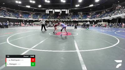 115 lbs Cons. Round 1 - Jordan Rodriguez, Bolingbrook vs Lilyana Malagon, Illinois Valley Central