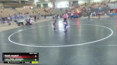 45 lbs Semifinal - Cholzden Johnson, Tullahoma Takedown Club vs Henry Wilbert, Cookeville Wrestling Club