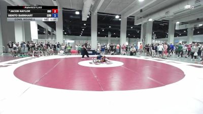 U15 FS - 48 lbs Cons. Round 5 - Jacob Naylor, HeadHunters Wrestling Club vs Benito Barnhart, St. John Neumann High School Wrestling