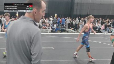 126 lbs Champ. Rd Of 64 - Luke Provost, Crook County High School vs Dominic Larson, Thorn Wrestling Club