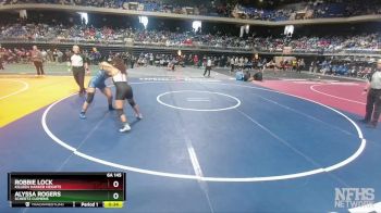 6A 145 lbs Cons. Semi - Alyssa Rogers, Schertz Clemens vs Robbie Lock, Killeen Harker Heights