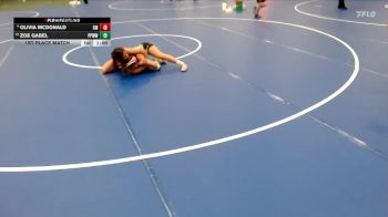 110-120 lbs 1st Place Match - Olivia McDonald, SEM Mustangs vs Zoe Gabel, Pikes Peak Warriors Wrestling