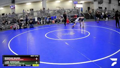 90 lbs Cons. Round 4 - Bowman Baugh, Boneyard Wrestling Academy vs Luke Gonzales, Randall Youth Wrestling Club