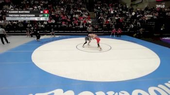 6A 144 lbs Quarterfinal - Treyden Christensen, Layton vs Xander Martinez, Mountain Ridge