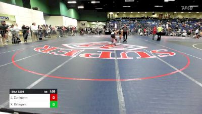 132 lbs Consi Of 32 #1 - Justyce Zuniga, WA vs Xavier Ortega, NJ