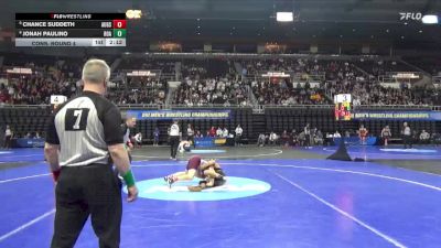 133 lbs Cons. Round 4 - Chance Suddeth, Augsburg vs Jonah Paulino, Roanoke